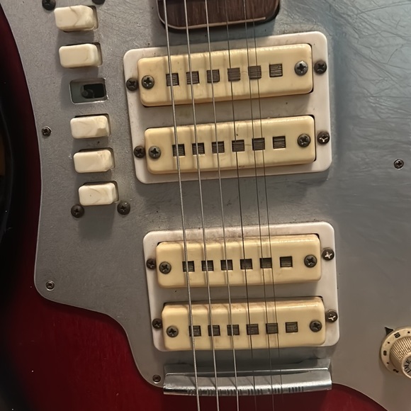 Vintage Japanese rare 4 pick up 6 switch guitar. Valued at $800. - Picture 3 of 6